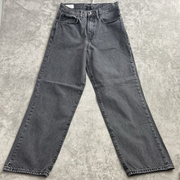 Gap Jeans Mens 28x28” Faded Black Baggy Fit Denim Y2K Skater Grunge Pants - Picture 1 of 14